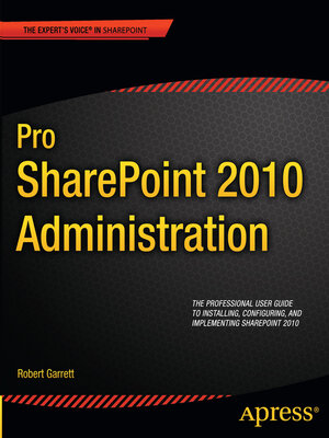 cover image of Pro SharePoint 2010 Administration